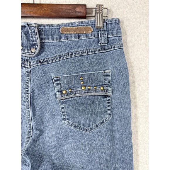 COS Jeans Womens Sz 8 (Fits 30x30)Embellished Embroidered Boot Cut Stretch Denim - Picture 9 of 12